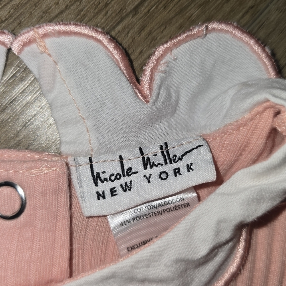 Nicole Miller Pink and White Baby Bodysuit - Picture 4 of 7